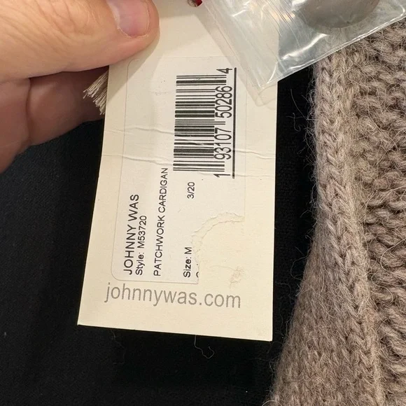 Johnny Was Alpaca Brown and Cream Women's Sweater - Picture 5 of 12